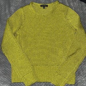 Banana Republic Chartreuse knit sweater